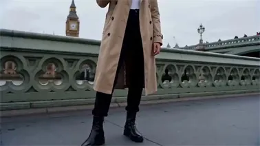 London Orbit Transition A cinematic 360-degree orbit shot in London created with Seedance 2.0, featuring a woman in a trench coat with Big Ben in the background.